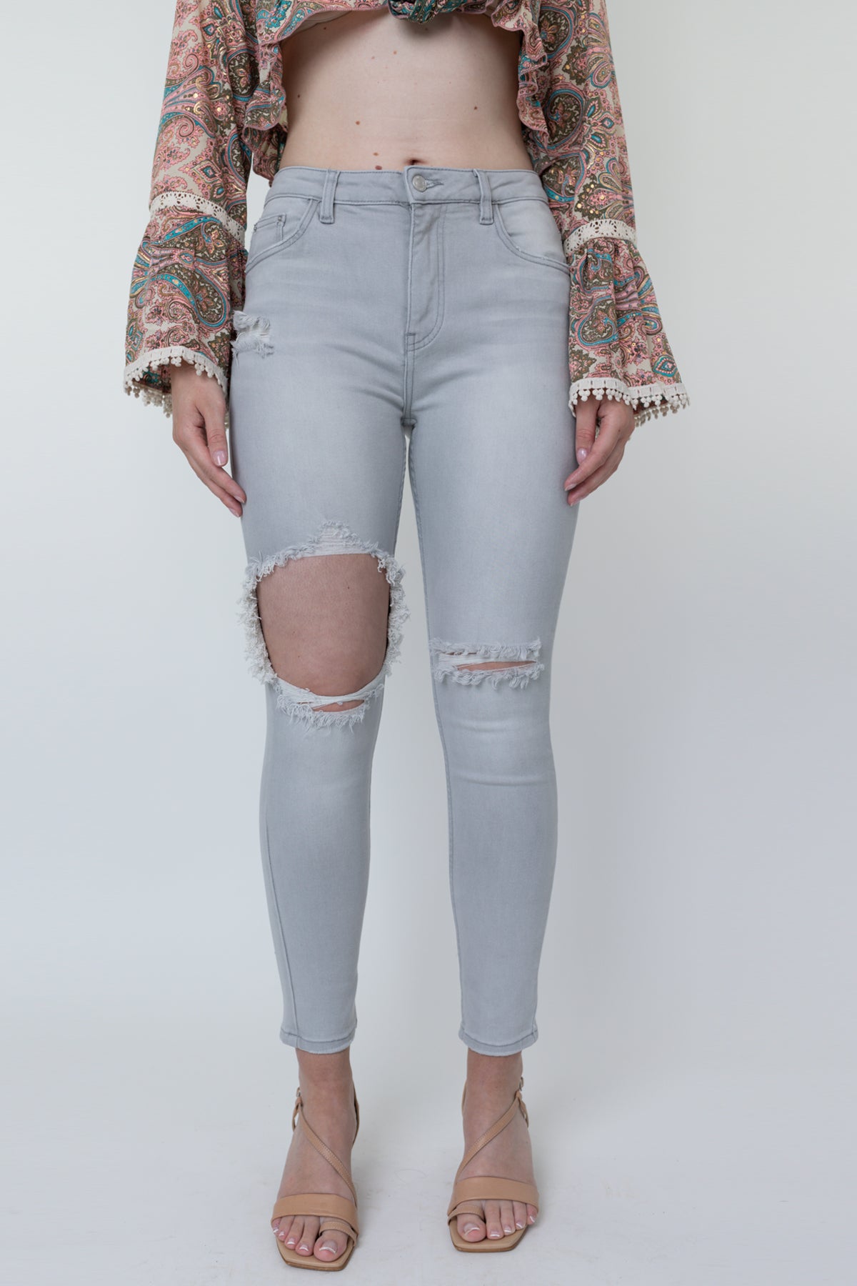 Eleonora light gray  skinny jeans