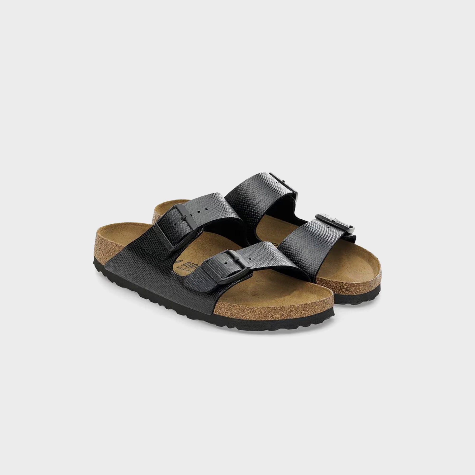 Birkenstock Arizona Birko-Flor - Embossed Lizard / Black