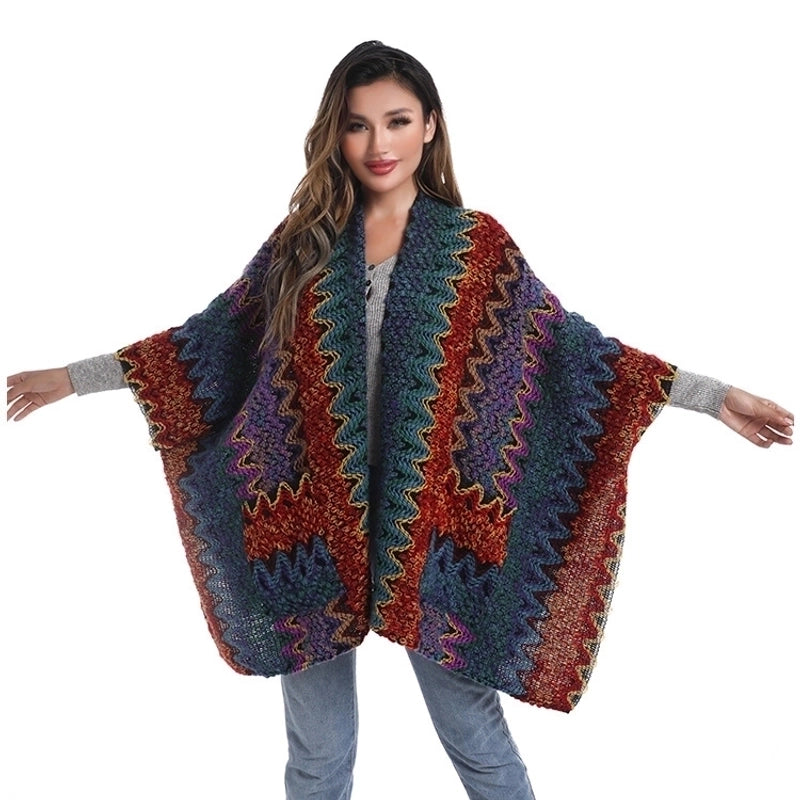 Women's Streetwear Plaid Imitation Cashmere Tassel Shawl