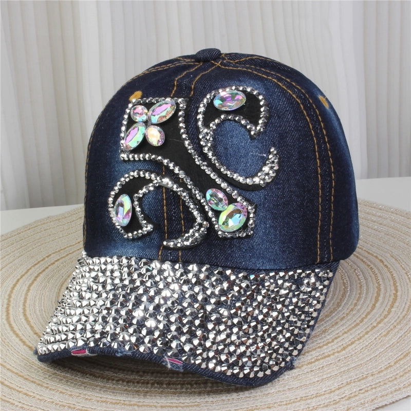 Unisex Streetwear Letter Usa Flower Curved Eaves Baseball Cap