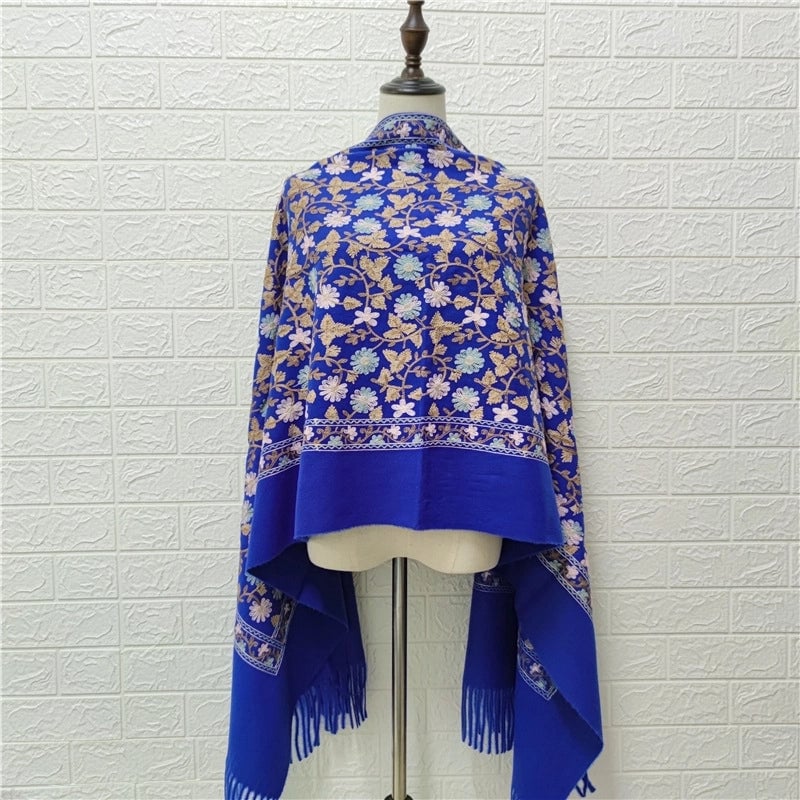 Women's Retro Ethnic Style Printing Imitation Cashmere Scarf