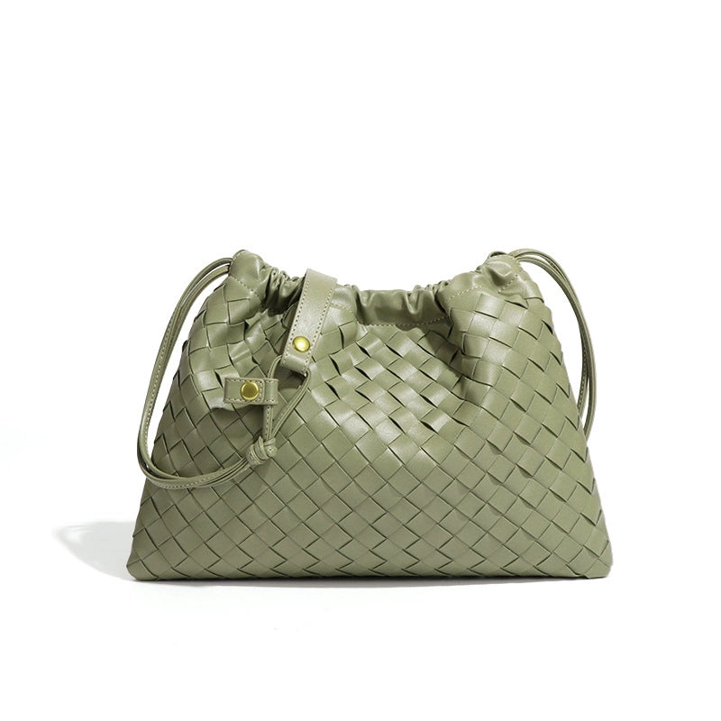 Women's Small Pu Leather Solid Color Vintage Style Classic Style Square String Shoulder Bag