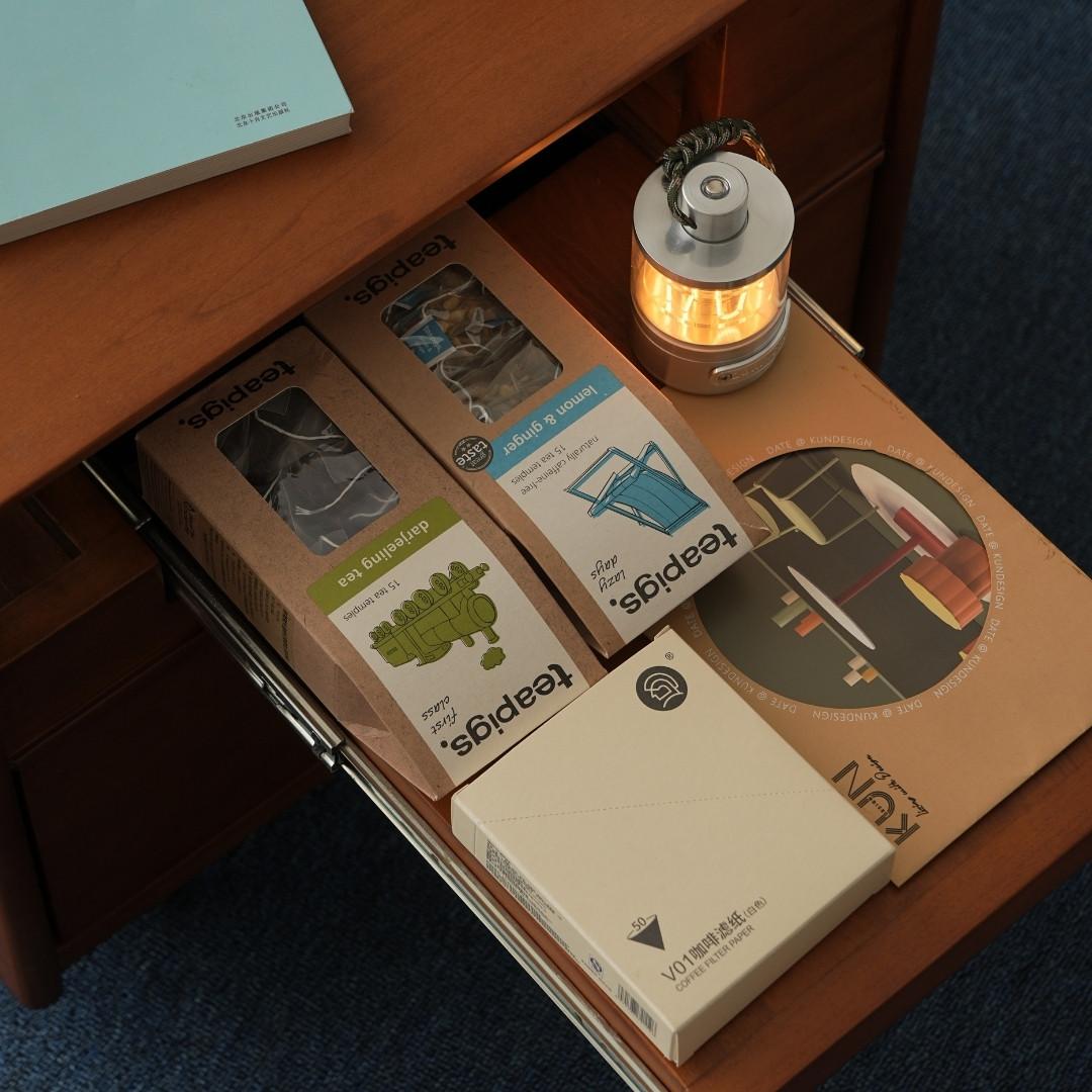 Eric Solid Wood Multi-functional Nightstand