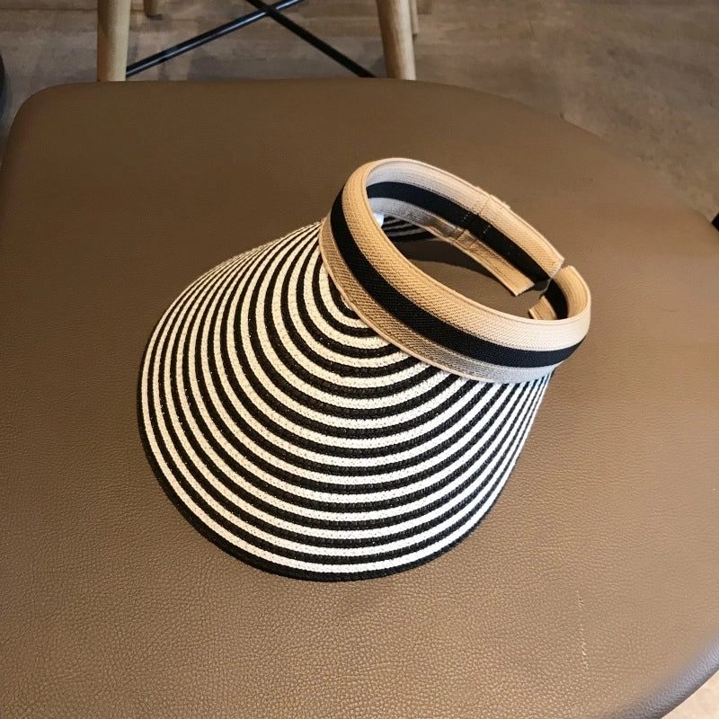 Women's Minimalist Color Block Flat Eaves Sun Hat