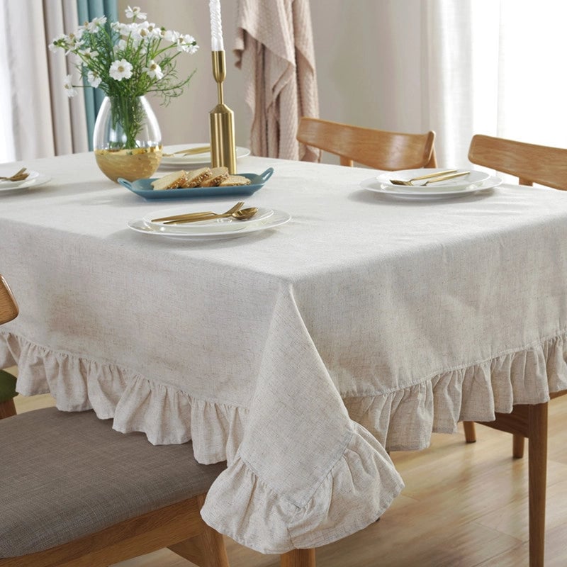 Solid Color Cotton Tablecloths