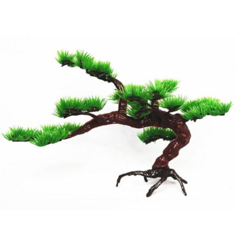 Pine Tree Plastic Ornament For Aquarium