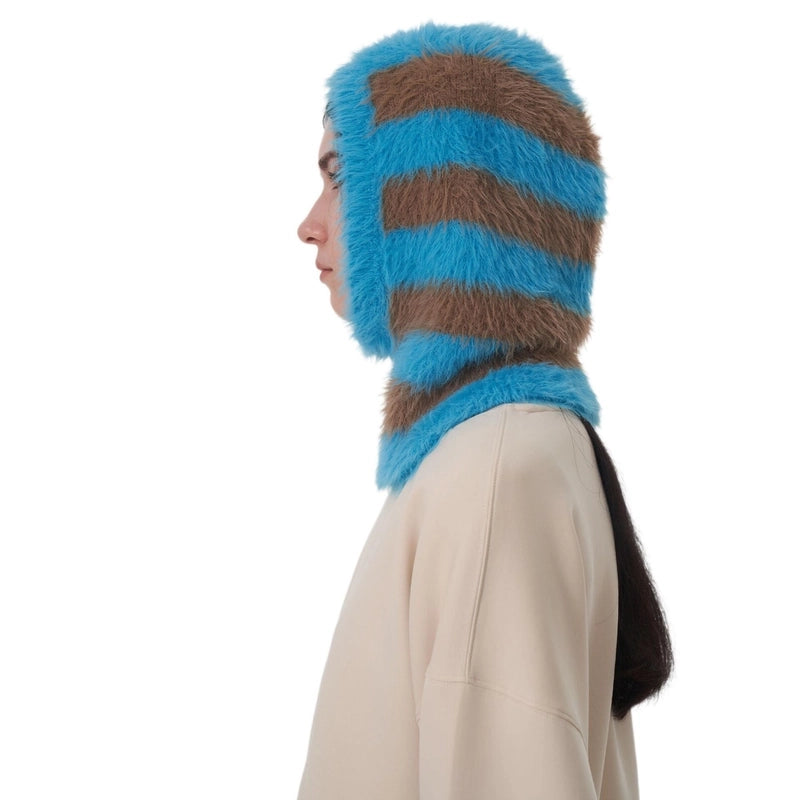 Women's Casual Stripe Eaveless Wool Cap