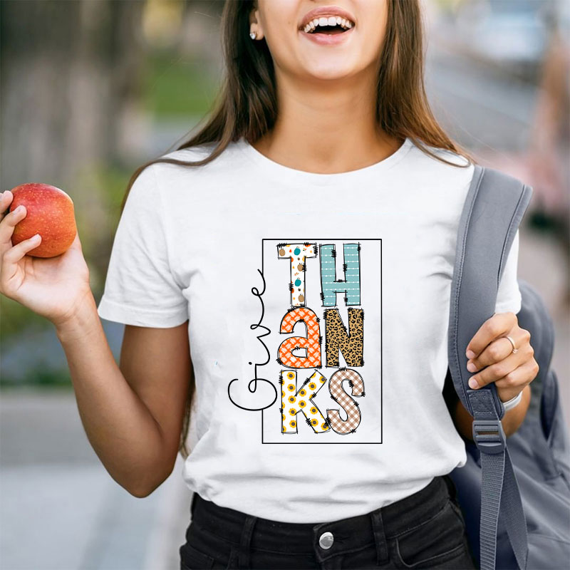 Give Thanks Teacher T-Shirt