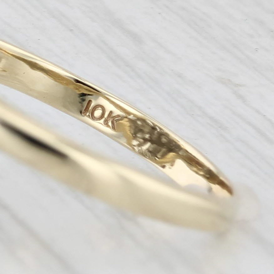 0.75ctw Diamond Cluster Ring 10k Yellow Gold Size 8 Cocktail