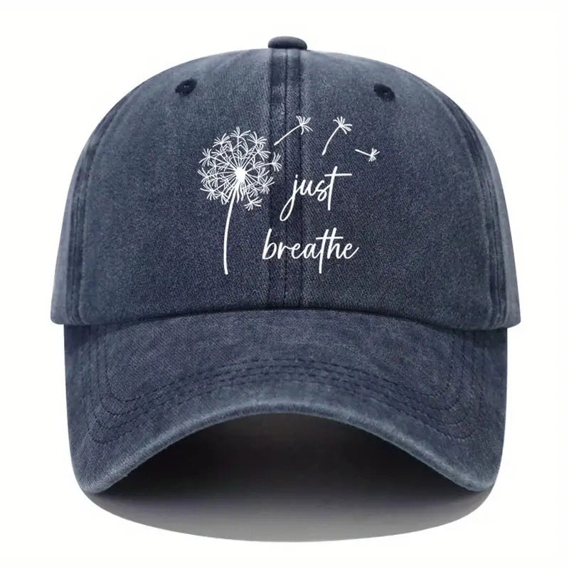 Unisex Casual Modern Style Minimalist Dandelion Printing Wide Eaves Baseball Cap