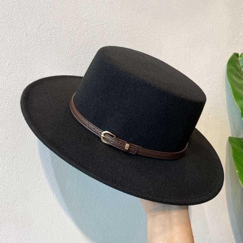 Unisex Retro Classic Style Solid Color Fedora Hat