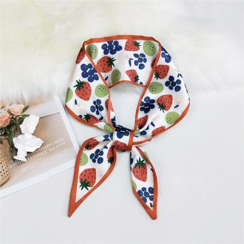 Double-sided Sharp-angled Silk Scarf