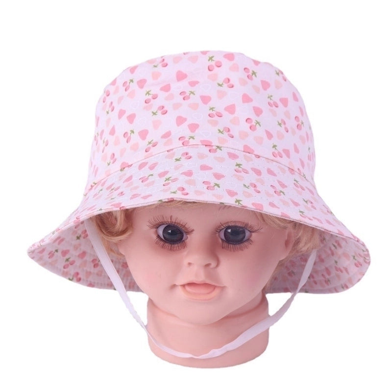 Children Unisex Basic Color Block Bucket Hat