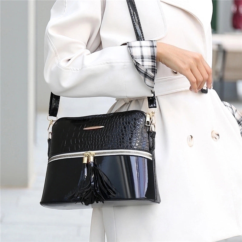 Women's Large All Seasons Pu Leather Fashion Bag Sets