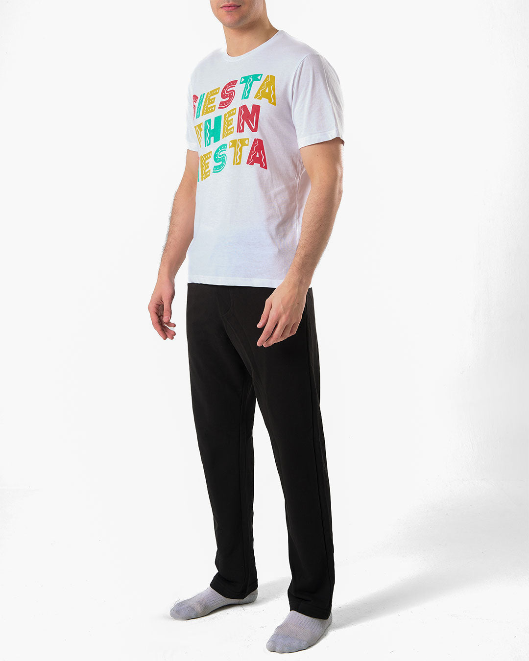 Men Short Sleeves Pj with Pants