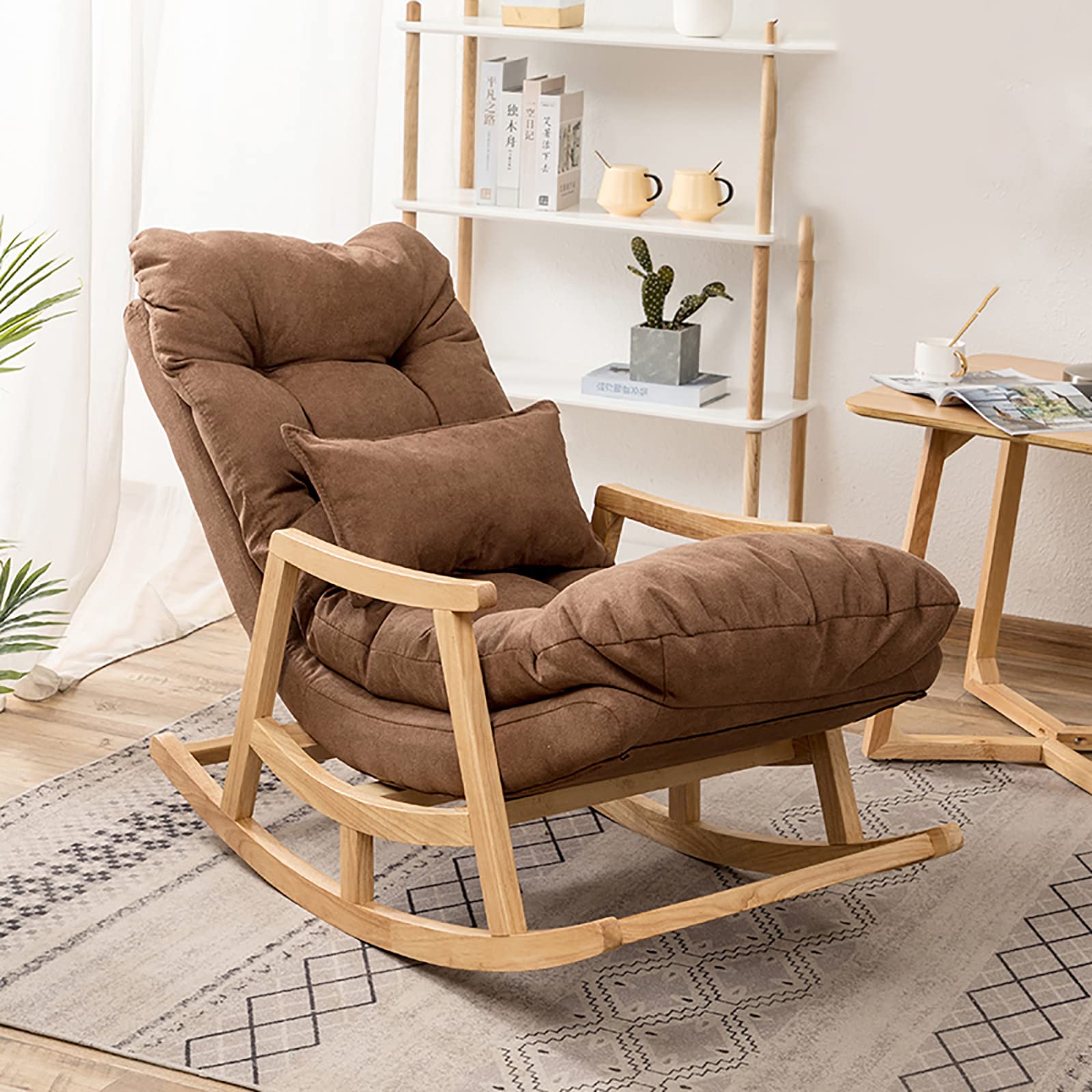 【Special offer🎉Buy 1 get 1 free】Solid Wood Reclining Rocking Chair with Cushion