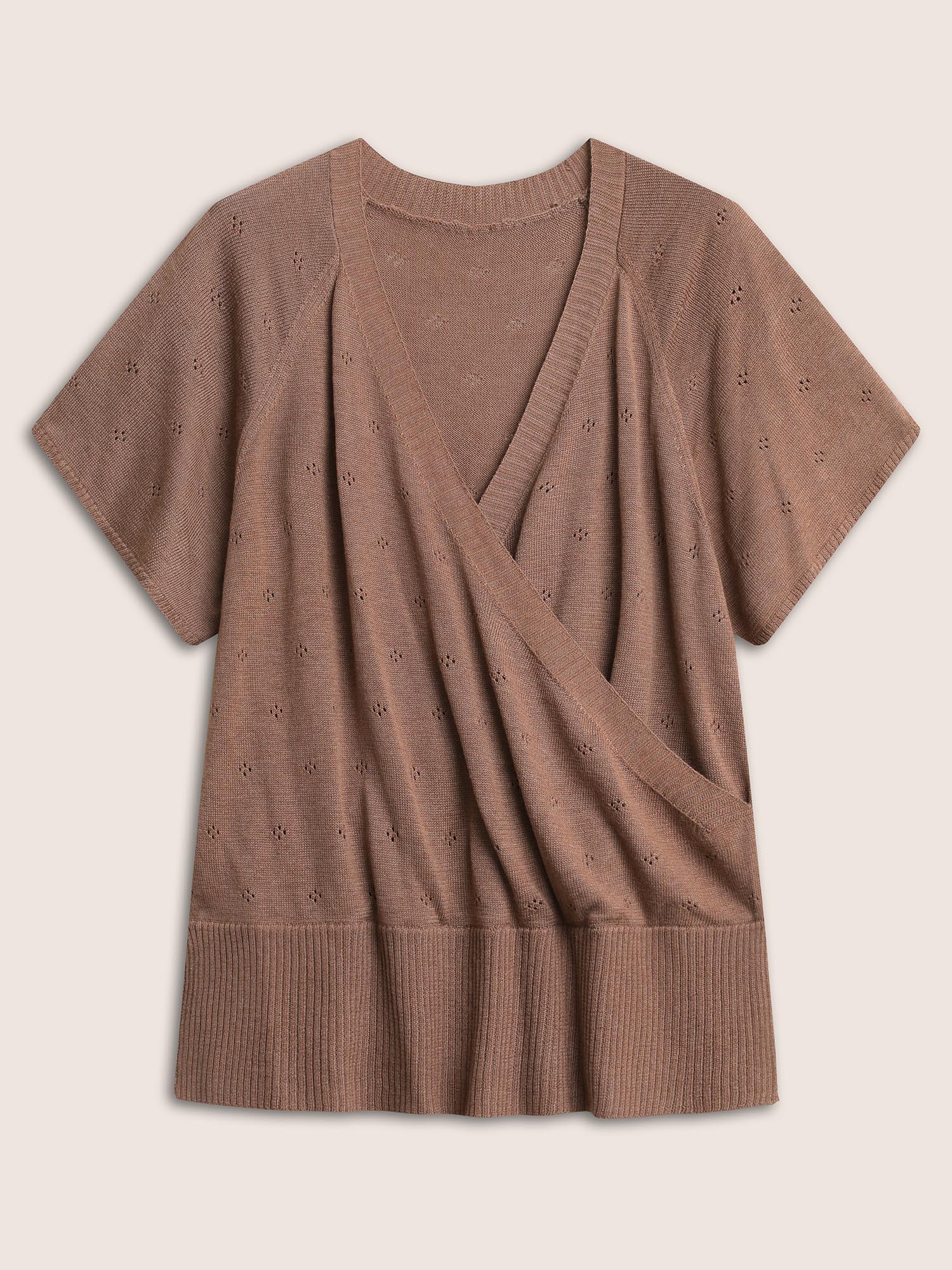 Supersoft Essentials Wrap Split Hem Pullover