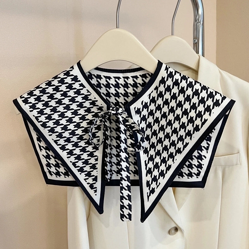 Women's Elegant Classical Lady Geometric Flower Nylon Shawl