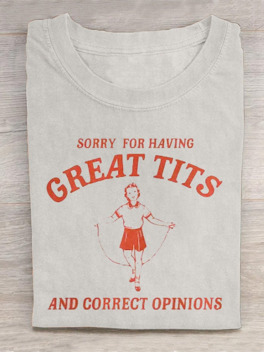 Sorry... Art Print Casual T-Shirt