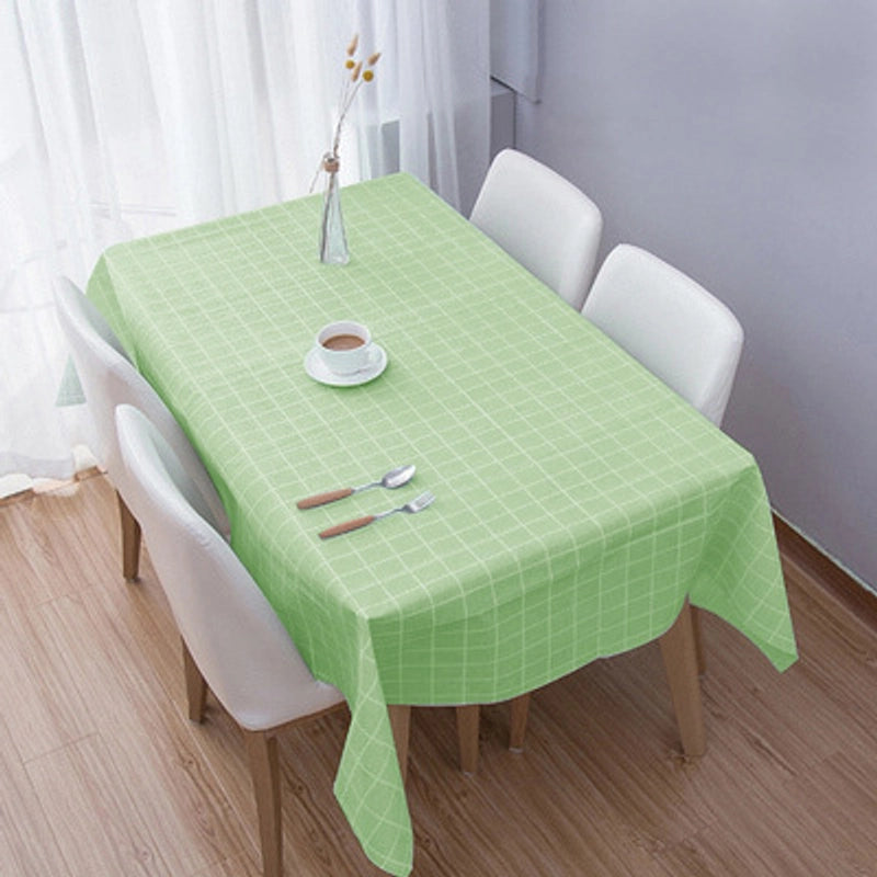 Plaid Tablecloth Waterproof Anti-scald And Oil-proof Household Rectangular Small Fresh Disposable Tablecloth  Coffee Table Tablecloth