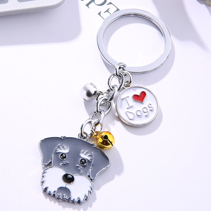 Personalized Dog Pattern Keychain