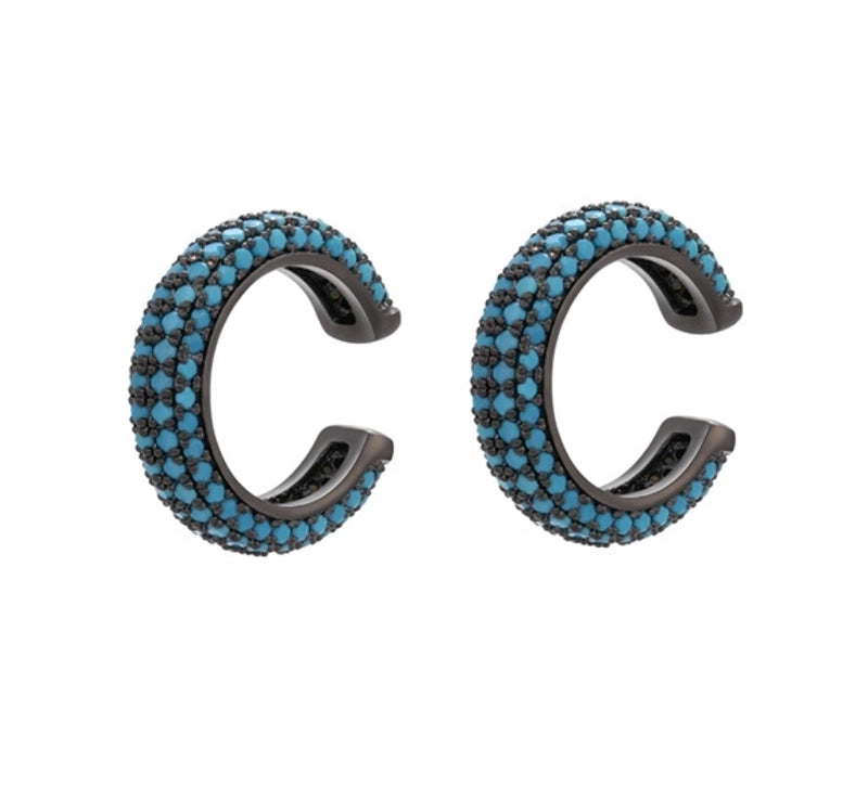 Fashion Geometric Plating Copper Zircon Copper Earrings