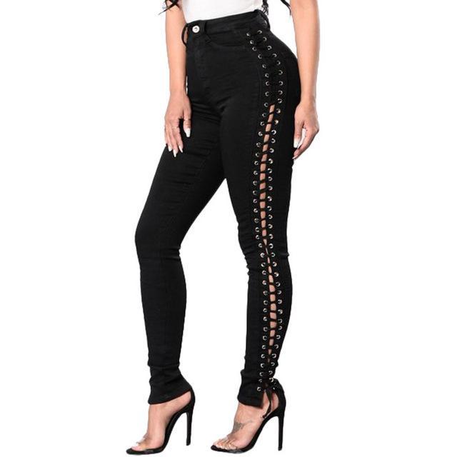 Side Laced Jeans