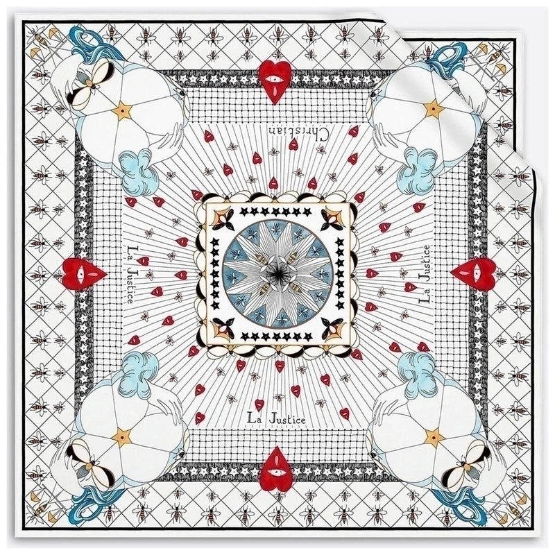 53cm New Tarot Twill Small Square Scarf Ladies Professional Small Scarf