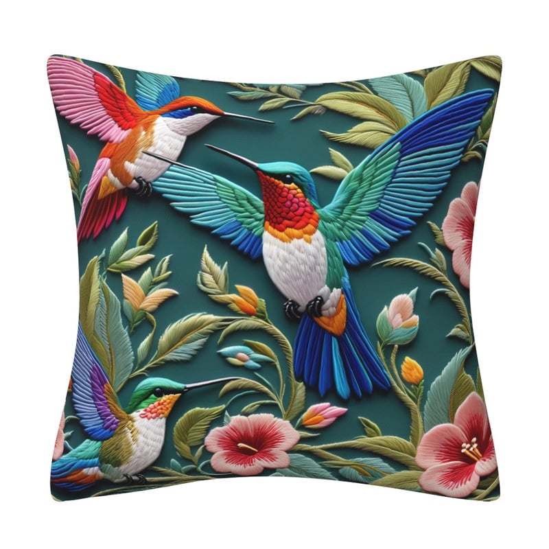 Elegant Classical Minimalist Floral Polyester Pillow Cases Couch & Sofa Decor
