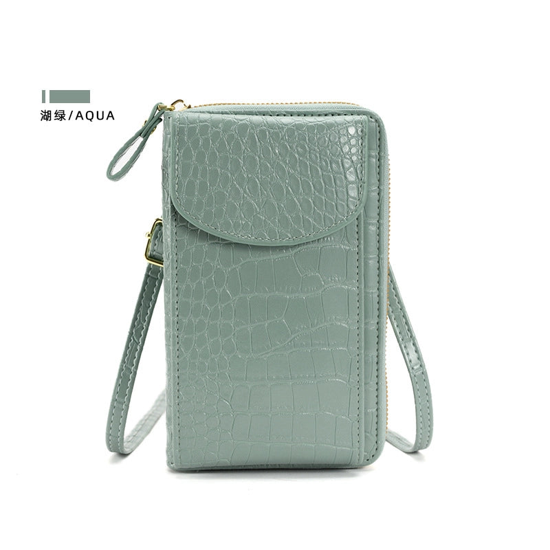 Women's All Seasons Pu Leather Solid Color Classic Style Square Flip Cover Phone Wallets