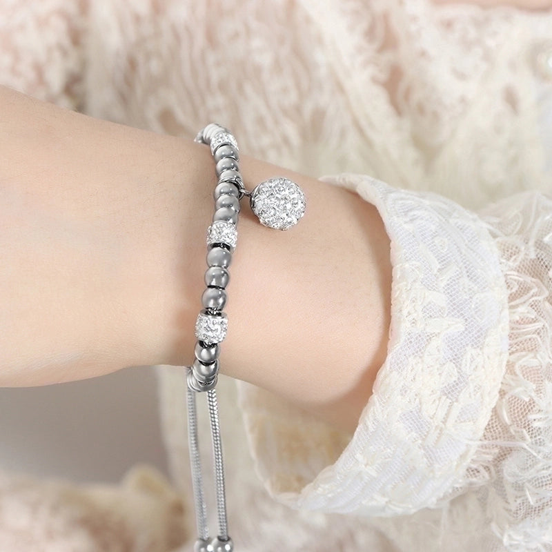 Hip-Hop Exaggerated Devil'S Eye Star Heart Shape Titanium Steel 18K Gold Plated Zircon Bracelets In Bulk