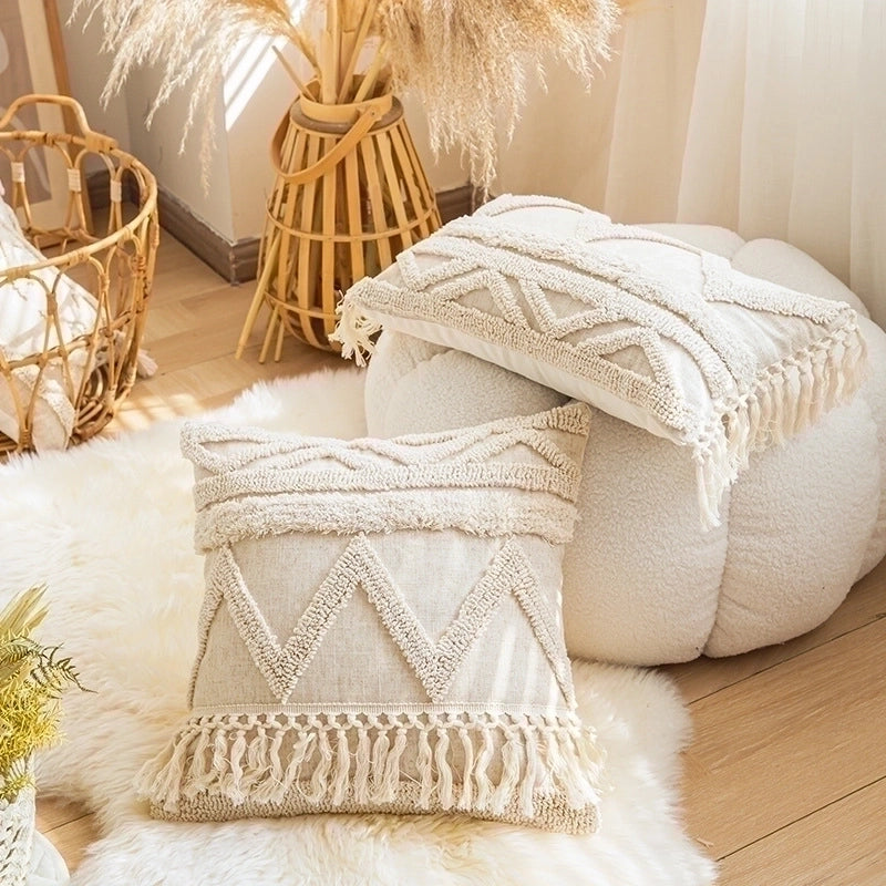 Ethnic Style Geometric Cotton Pillow Cases