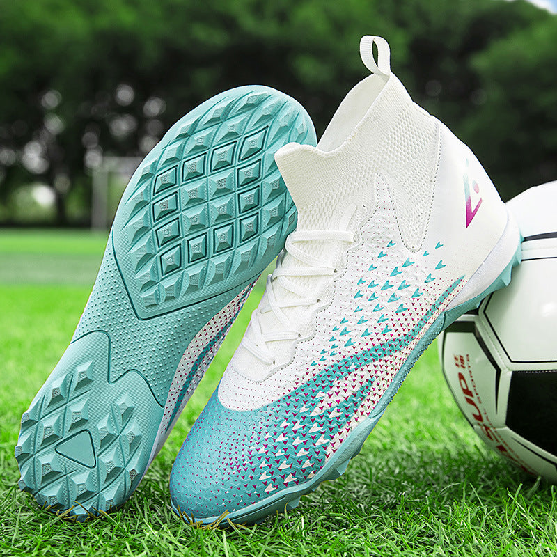 Men's Fly-Woven Football High-Top Sports Shoes