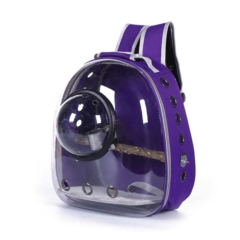 Parrot Backpack With Perch Feeder