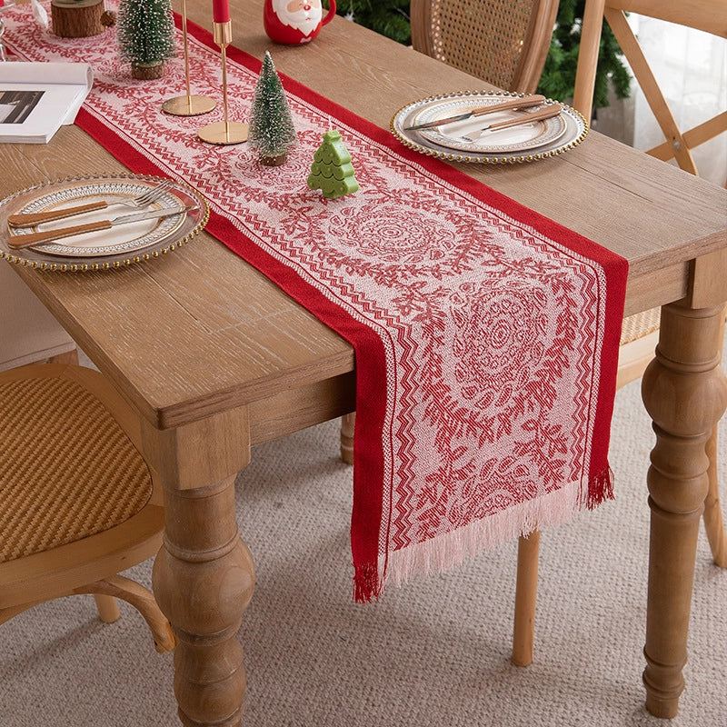 Christmas Casual Elegant Minimalist Floral Polyester Tablecloths