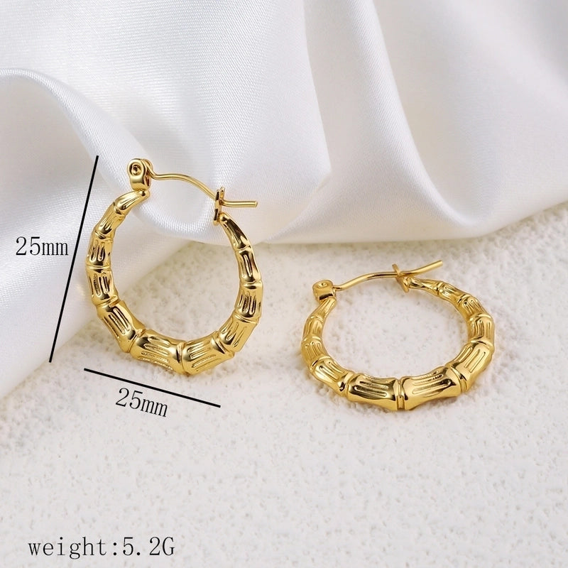 12 Pieces Minimalist Commute Geometric Heart Shape Plating Titanium Steel Drop Earrings Earrings Ear Studs