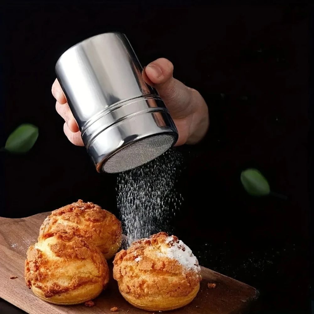 Silver Whirl Powder Shaker