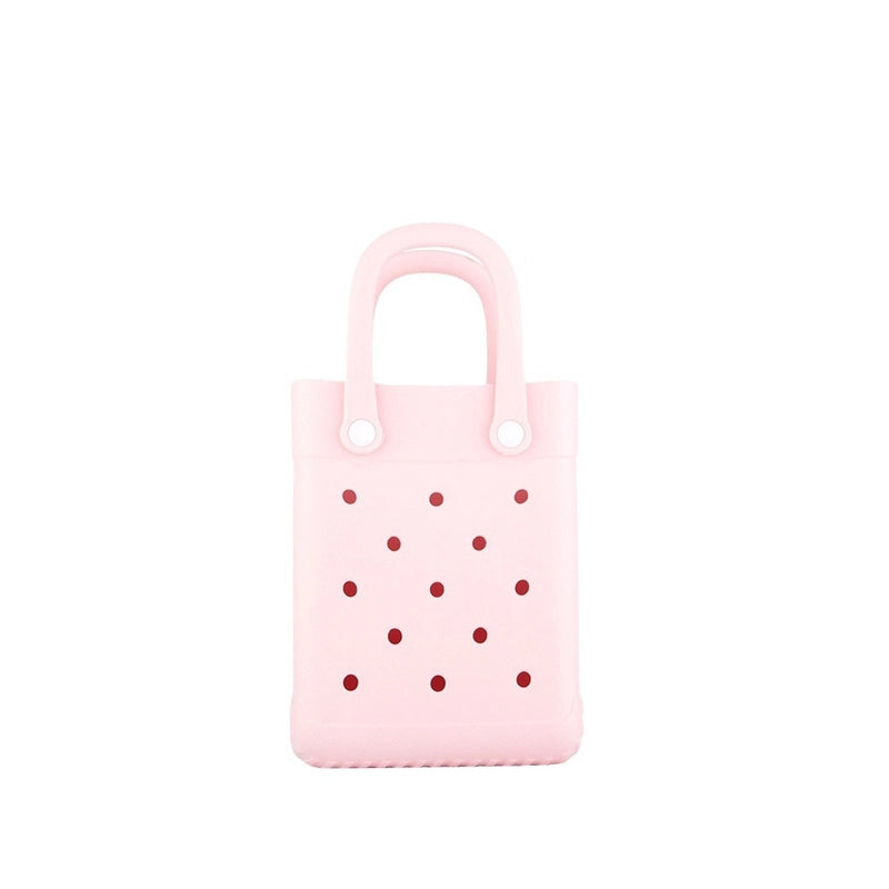 Women's Small EVA Solid Color Streetwear Hollow Square Open Handbag Crossbody Bag