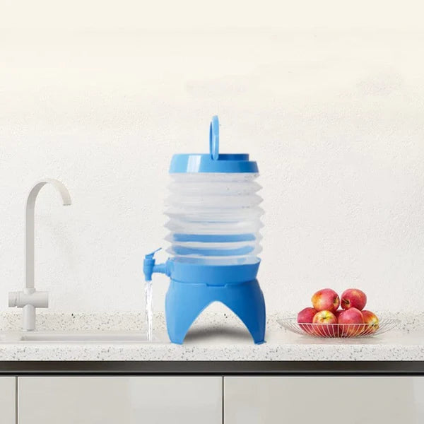 3.5L Foldable Water Dispenser Juice Beverage Dispenser With Tap Storage Bucket For Juice Drinks Water