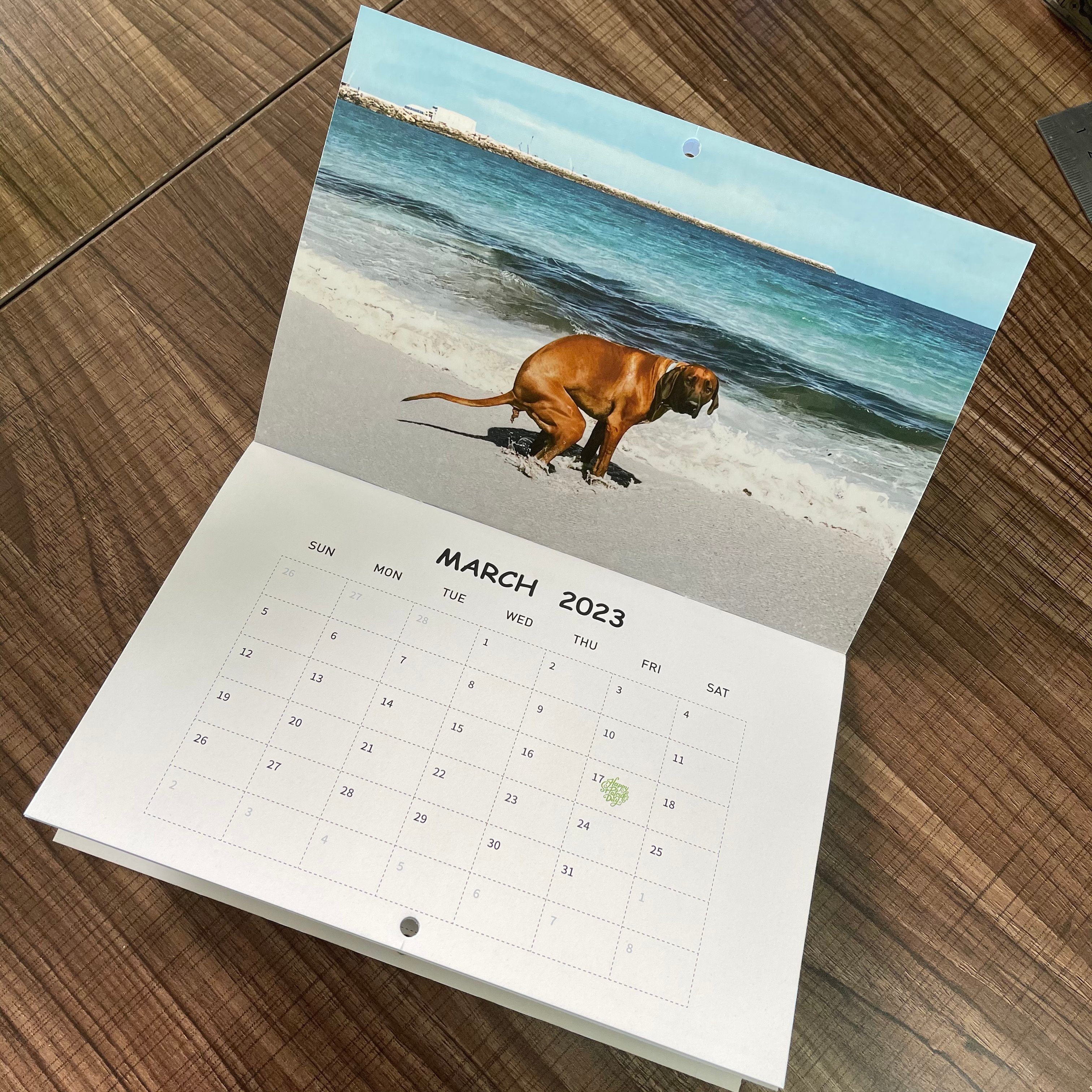 Funny Calendar Gift - Dog Poop Calendar