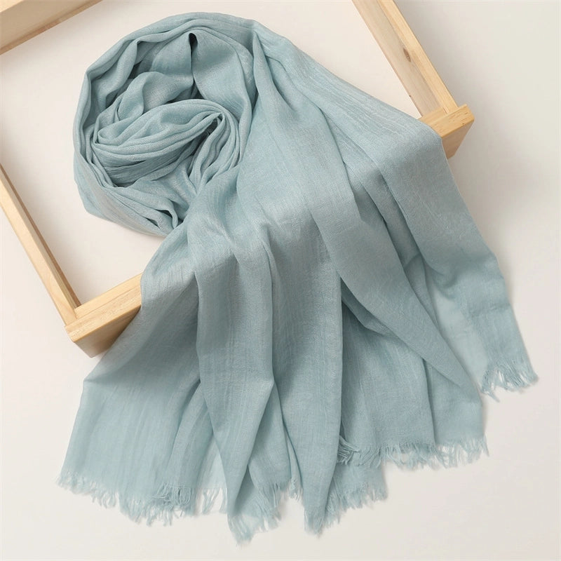 Women's Basic Solid Color Polyester Scarf