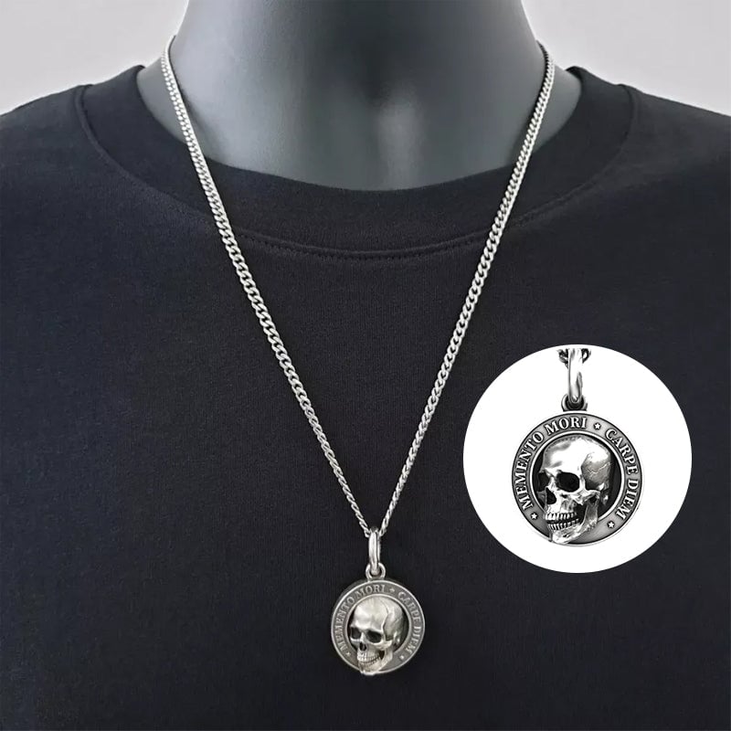 🔥 Memento Mori Skull Pendant