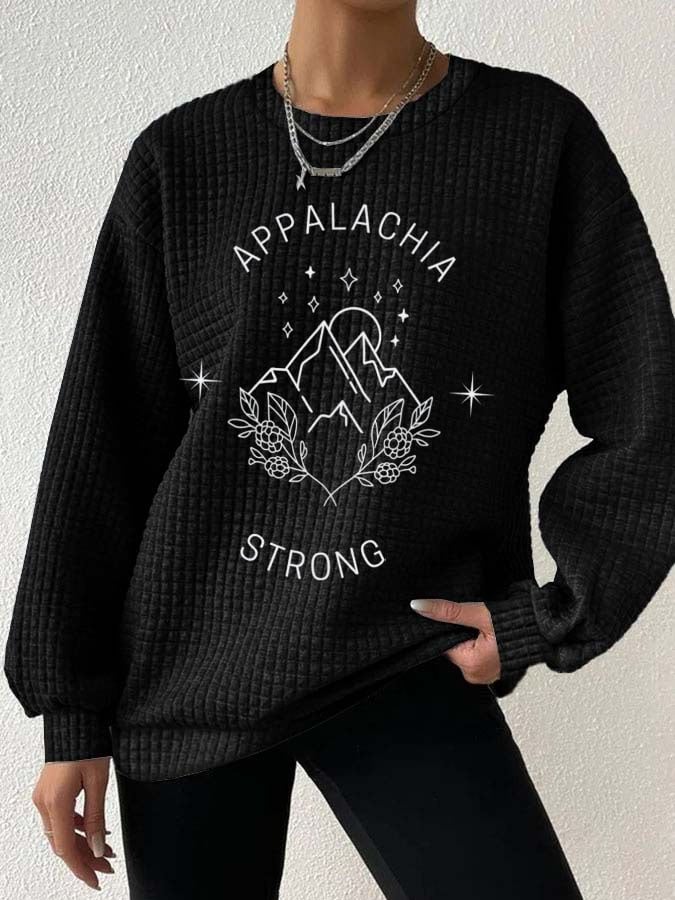 Women's Appalachia Strong Print Casual Sweatshirt