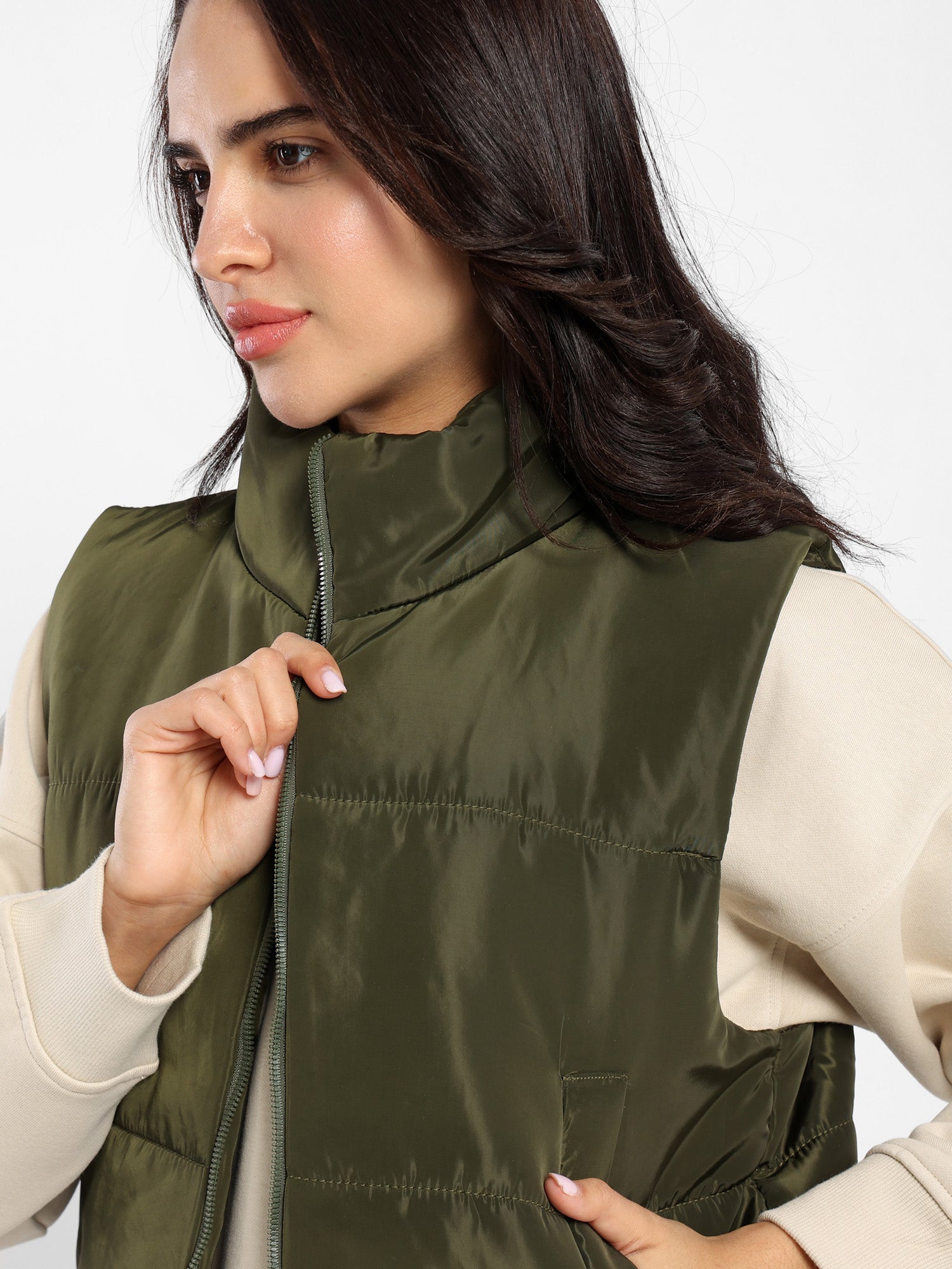 Basic Solid Gilet Jacket