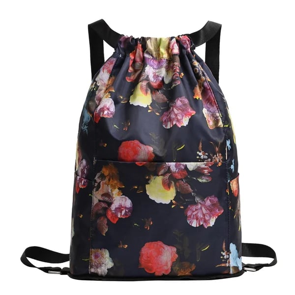 💚🧡Drawstring Foldable Large Capacity Dry-wet Separation Travel Sports Backpack