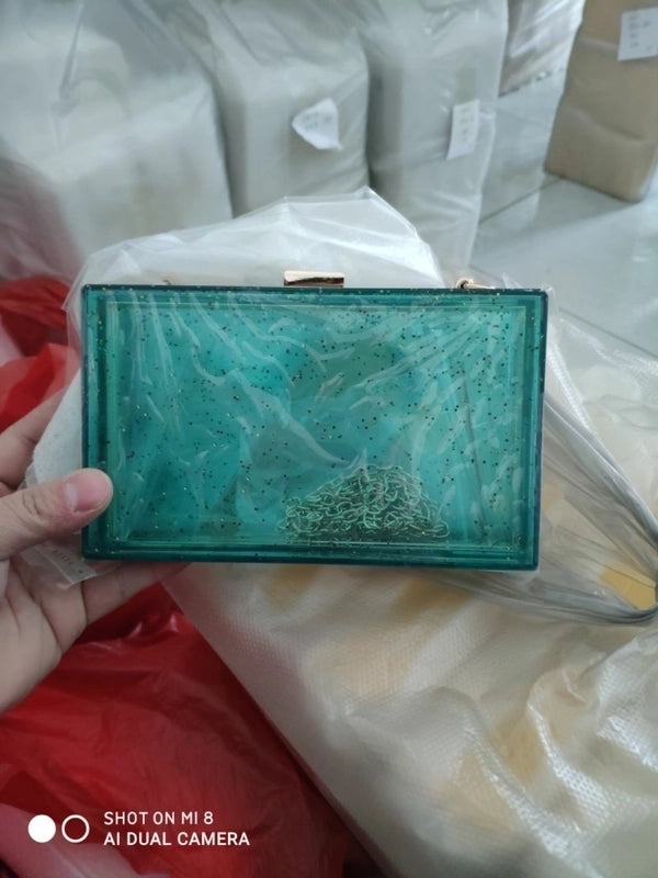 Small Arylic Fashion Square Bag Shoulder Bag