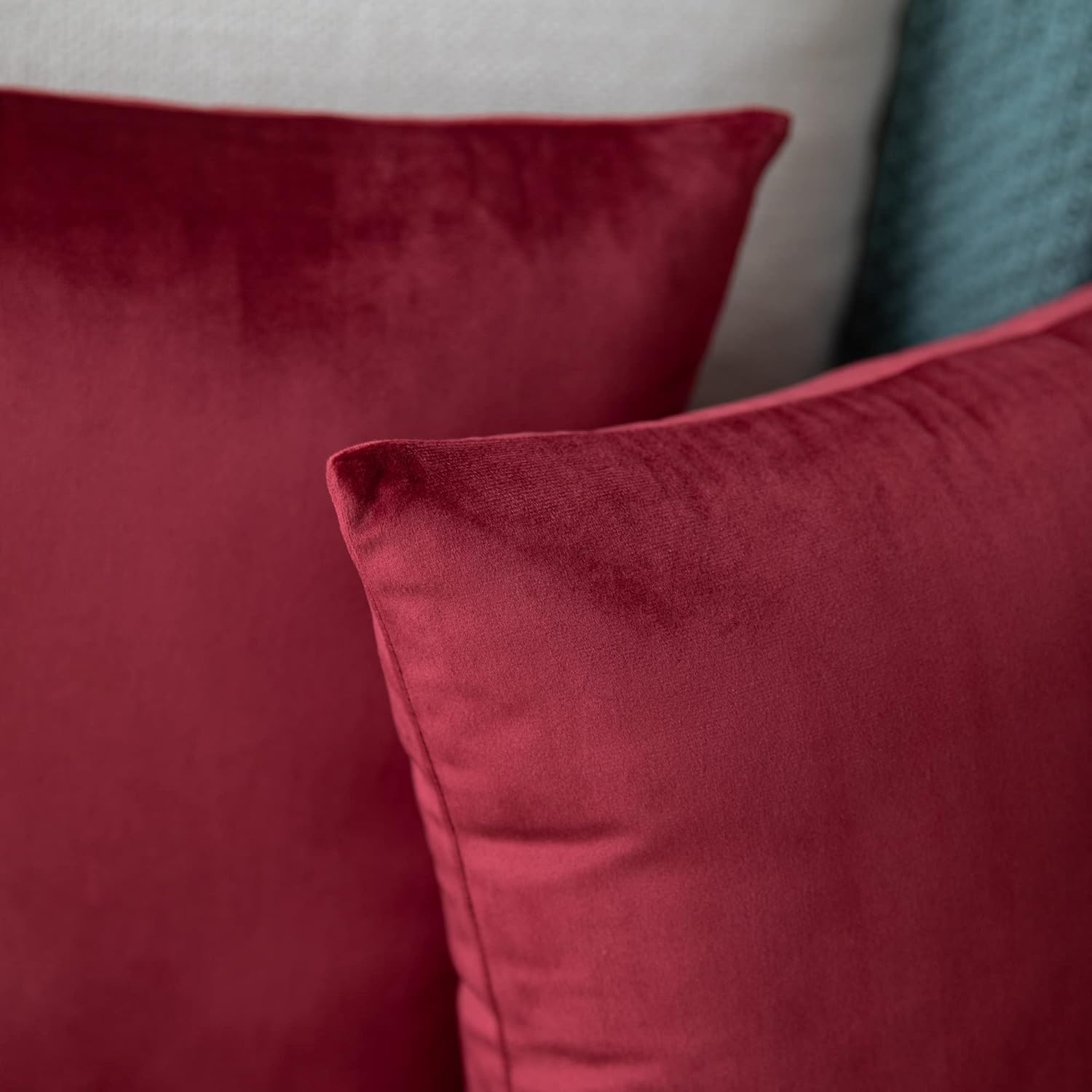 Maroon-Velvet Cushion Covers
