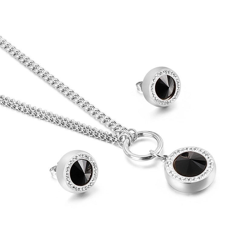 Titanium Steel 18K Gold Plated Fashion Plating Heart Titanium Steel