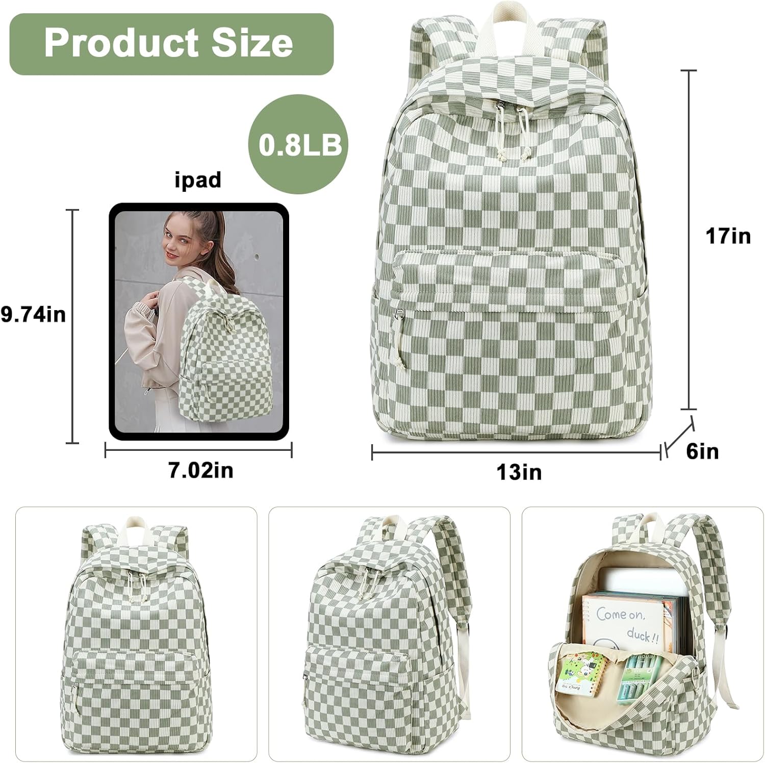 Bluboon School Backpack Teens Girls Boys Kids School Book Bags with Lunch Box Pencil Bag