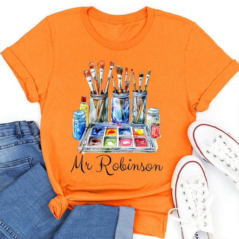 Personalized Let's Make Some Art Teacher T-Shirt